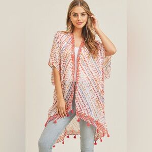 Summer Dash Kimono -Red